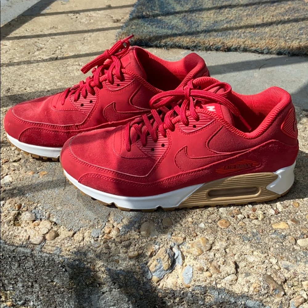 Red Suede Women’s Air Max 90’s
